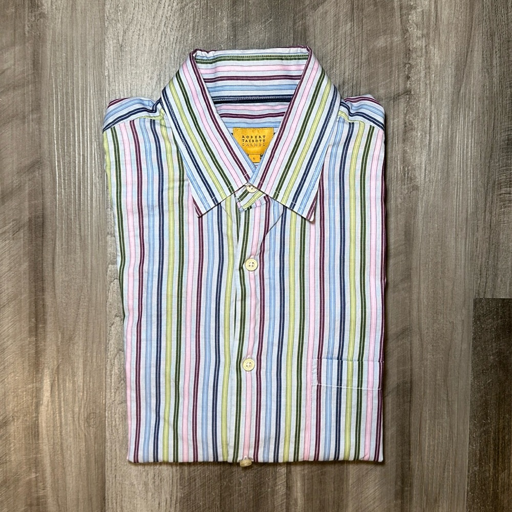 Robert Talbott Caramel Long Sleeve Button Down - … - image 1